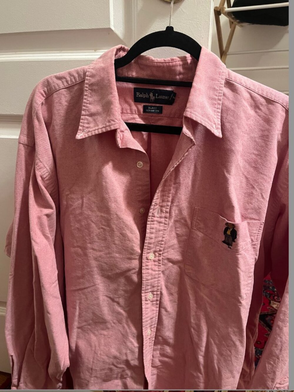 Mens Ralph Lauren Polo Bear Button Up Shirt